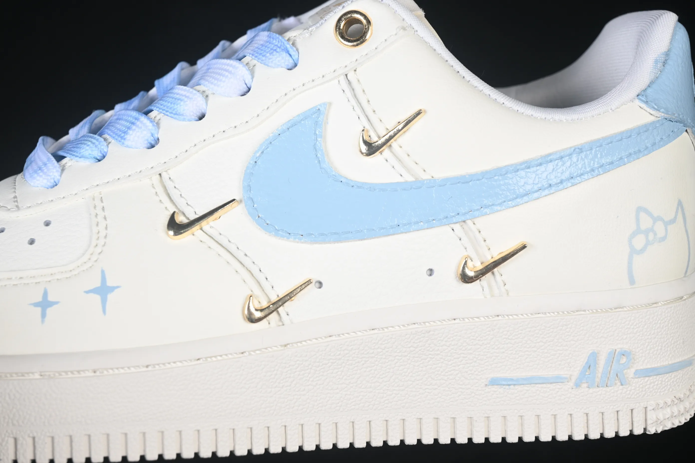 All categories Nk Air Force 1 Air Force series Nk Air Force 1 Low Air Force low-top Nike Air Force 1'07 Low "Ocean Blue" Hand-painted graffiti Blue Ocean Air Force 1 low-top casual sneakers FV3654-311